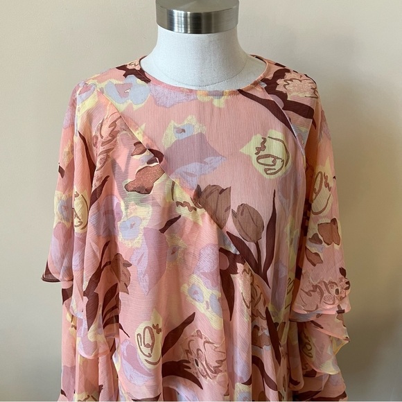 Ted Baker London Pegaia Floral Ruffle Mini Dress 13812 - Picture 5 of 9